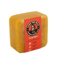 TAME THE WILD Orange Walnut Bead Soap Bar - 5 oz Exfoliating Beard Laver and Face Scrub - Shea Butter and Coconut Oil Cleanser - Hydrating Grooming Soap - Cadeaux de fête des pères