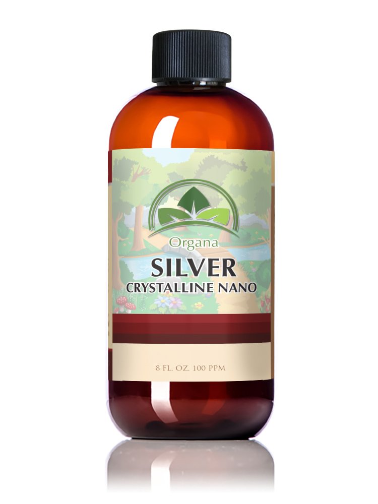 Organa Nano Colloïdale Silver 8 oz (100 PPM)- De beste Colloïdale Silver - Colloïdale Mineralen