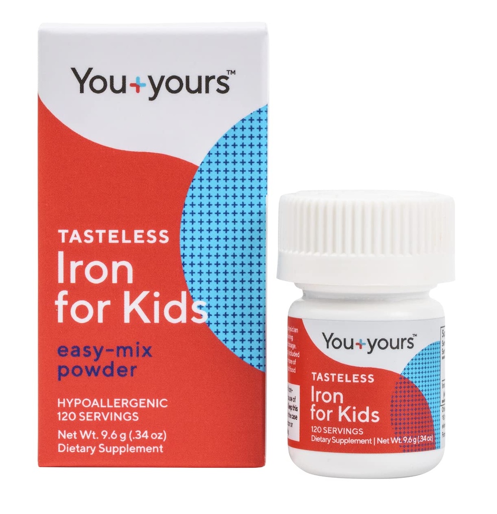 Smaakloos ijzer voor kinderen + peuters- 4-maand voorraad- Geen zoetstoffen, smaken of conserveringsmiddelen. Voeg toe aan Dranken of Voedsel. Pure, smaakloze Children's Iron Supplement.