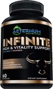 Infinite - HGH - Testosteron - Vitality Supplement-Inclusief Argnine-Glutamine, en nog veel meer! Ondersteunt kracht, uithoudingsvermogen, huid en haar gezondheid, spiergroei. voor mannen en vrouwen 60 capsules per fles.