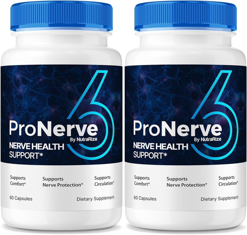 NutraRize (2 Pack) ProNerve6 Neuropathy, ProNerve 6 Nerve Support Supplement, Pro Nerve 6 Capsules, ProNerve6 Pastillas Reviews (120 Capsules)