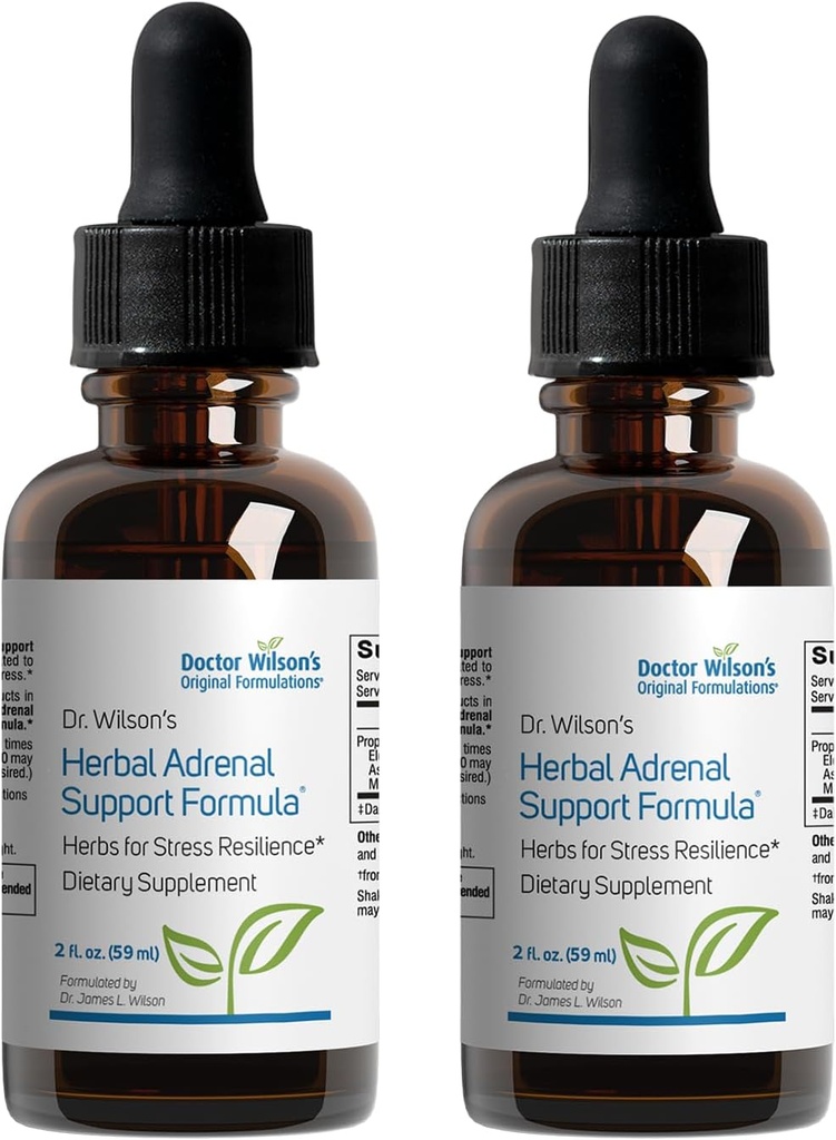 Originele Formuleringen van Doctor Wilson 2-pack Herbal Adrenal Ondersteuning Formule 2 Liquid Ounces