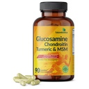 Futurebiotics Glucosamine Chondroitin Turmeric & MSM Advanced Joint Formula, ondersteunt gezonde gewrichten en mobiliteit - niet-GMO, 90 capsules