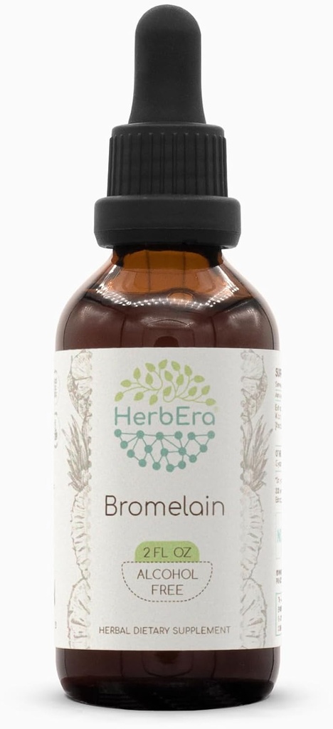 Bromelain B60 Alcoholvrije kruidenextract Tinctuur, supergeconcentreerde Wildcrafted Bromelain, Ananas (Ananas comosus) (2 fl oz)