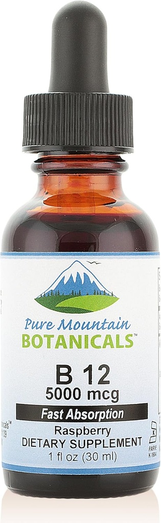 Pure Mountain Botanicals B12 Vitamine 5000 mcg 