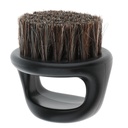 Salon Barber Wood Bristles Haarbaard Reiniging Grooming Brush Heren snor vormen Comb - zwart