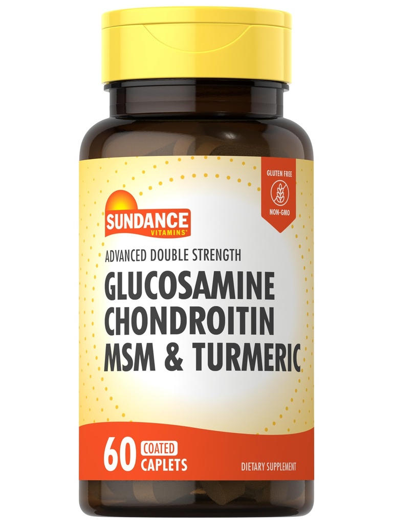 Sundance Glucosamine Chondroitin MSM en Kurkuma 60 Caplets 