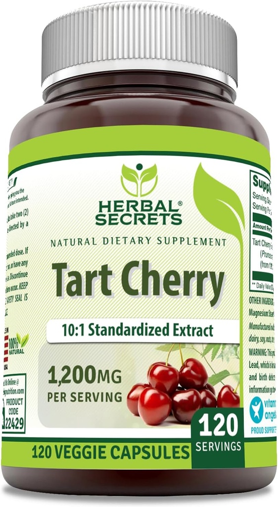 Herbal Secrets Tart Cherry 10:1 Gestandaardiseerde Extract Supplement 