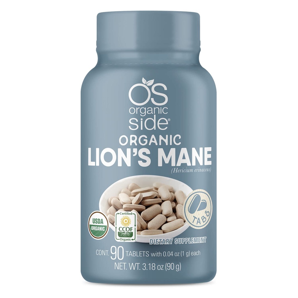 Lions Manes Mane tabletten 100% Pure Organic 