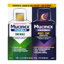 Maximale sterkte Mucinex FastMax DM Max & Mucinex Nightshift Cold & Flu Liquid (2 x 6 fl. oz.) Thins & Loosens Mucus, Relives Cough & Chest Congestie, Pijn, Koorts, niezen, Sore Throat, Runny Neus