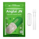 Capsules de pilules vides Vegan Taille 2 Base végétale clair (100 Nombre) Sans gluten, sans OGM, bouchons certifiés Halal Kit de remplissage avec 2 cuillères pour le bricolage végétarien Vos propres suppléments