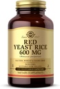 Solgar Red Gist Rice 600 mg - 120 plantaardige capsules - Non-GMO, Vegan, Gluten & Dairy Free, Kosher - 60 porties