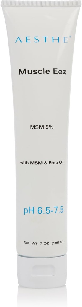 Aesthe Muscle EEZ Joint & Muscle Recovery Gel - Soothing Gel met 5% MSM & Emu Oil for Wellness - Natural Botanical Formula with Aloë Vera - Therapeutic Gel for Muscles, Joints, Strains - 7 oz