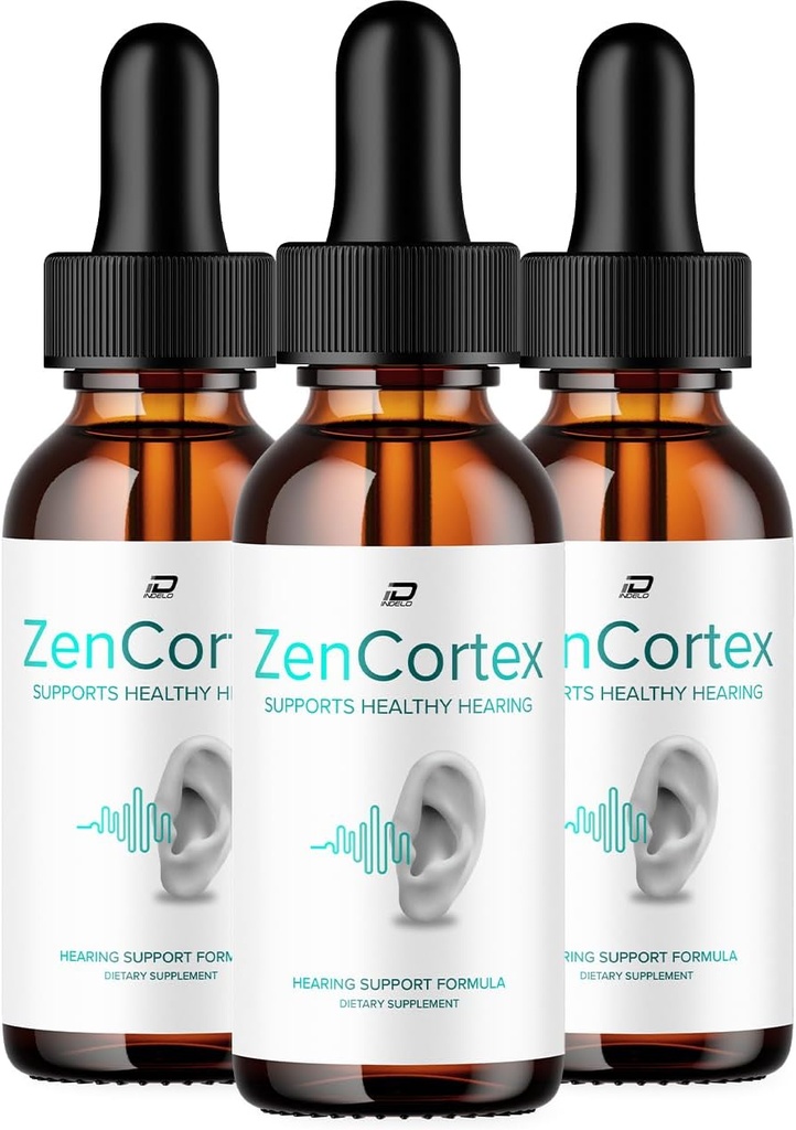 ZenCortex Tinnitus oordruppels - ZenCortex 24, Zen Cortex Liquid Drops, ZenCortex Reviews, ZenCortex Drops voor oorreliëf (3 Pack - 3 maand levering)