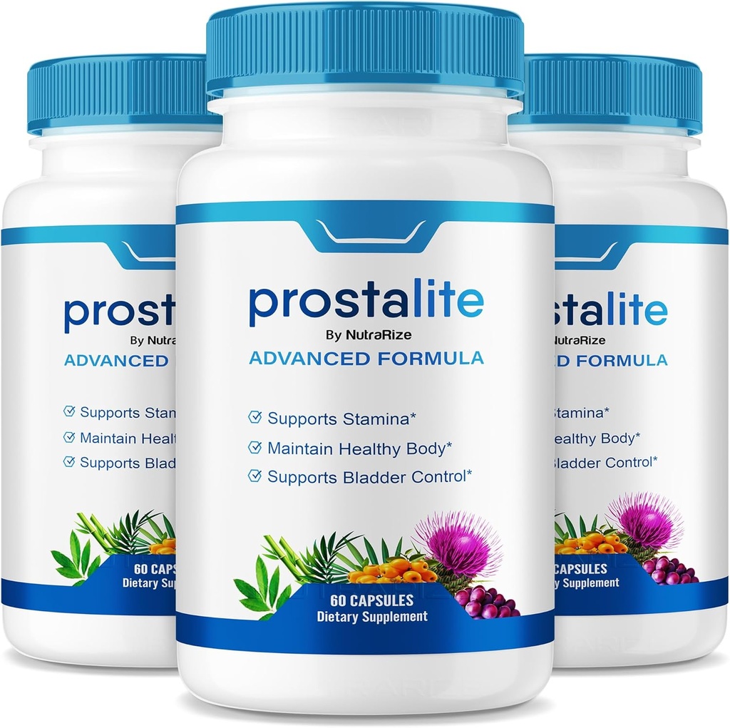 (3 Pack) Prostalite Capsules, Prostalite Prostate Support Supplement, Prostalite All-Natural Supplement voor meer controle, Prostalite Maximale sterkte pillen, Prosta lite Reviews (180 Capsules)