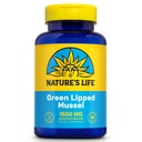 Nature's Life Green Lipped Mussel 1500 mg - Nieuw-Zeeland Green Lipped Mussel Supplement met natuurlijk voorkomende Omega 3 vetzuren - 60 dagen garantie, Lab geverifieerd - 30 porties, 90 capsules