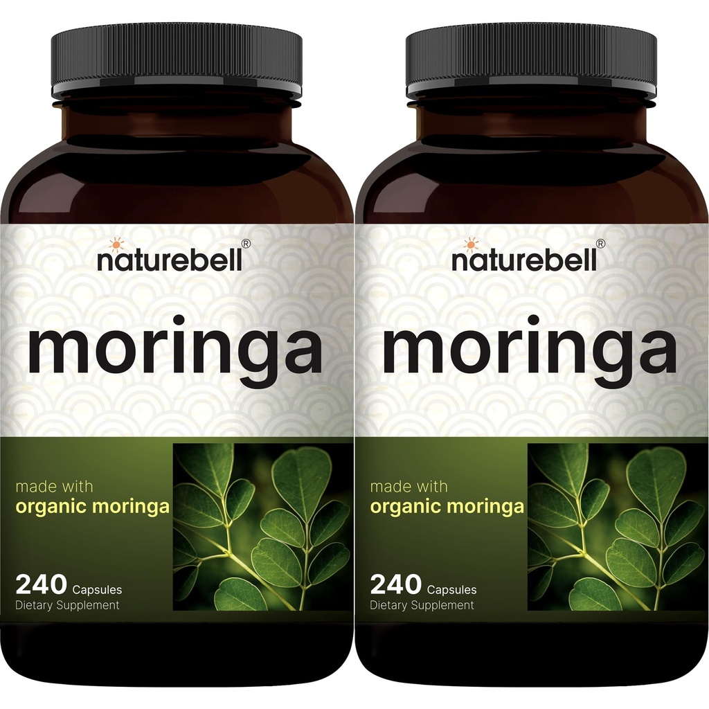 NatureBell Pure Moringa Capsules 8,000mg par portion (2 pack)