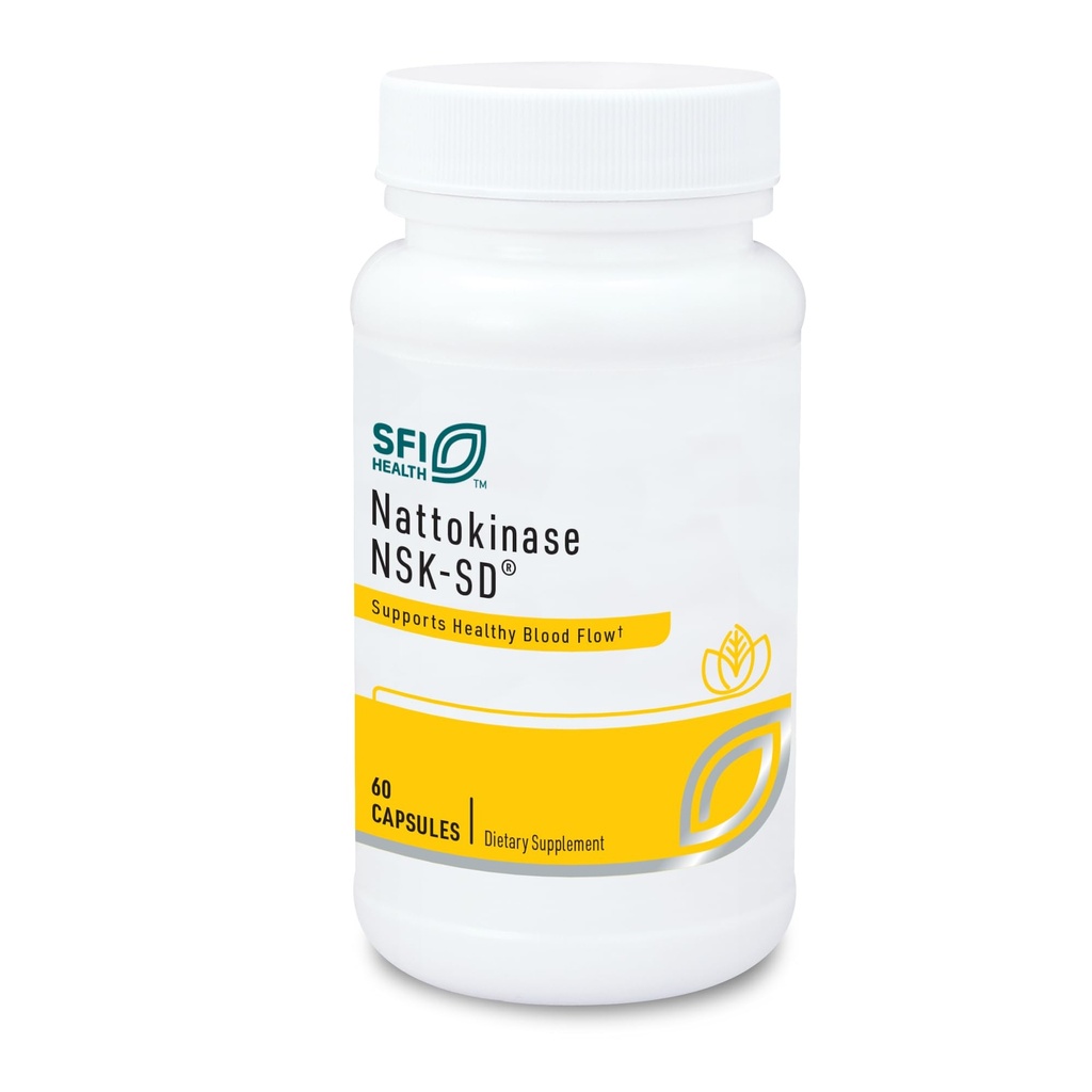 Klaire Labs SFI Health Nattokinase NSK-SD - Proteolytische Enzyme voor cardiovasculaire ondersteuning, zuivel en glutenvrij (60 capsules)