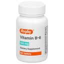 Rugby Vitamine B-6 Tabletten - 100mg vitamine B6 - Dieetsupplement - 100 Tellen