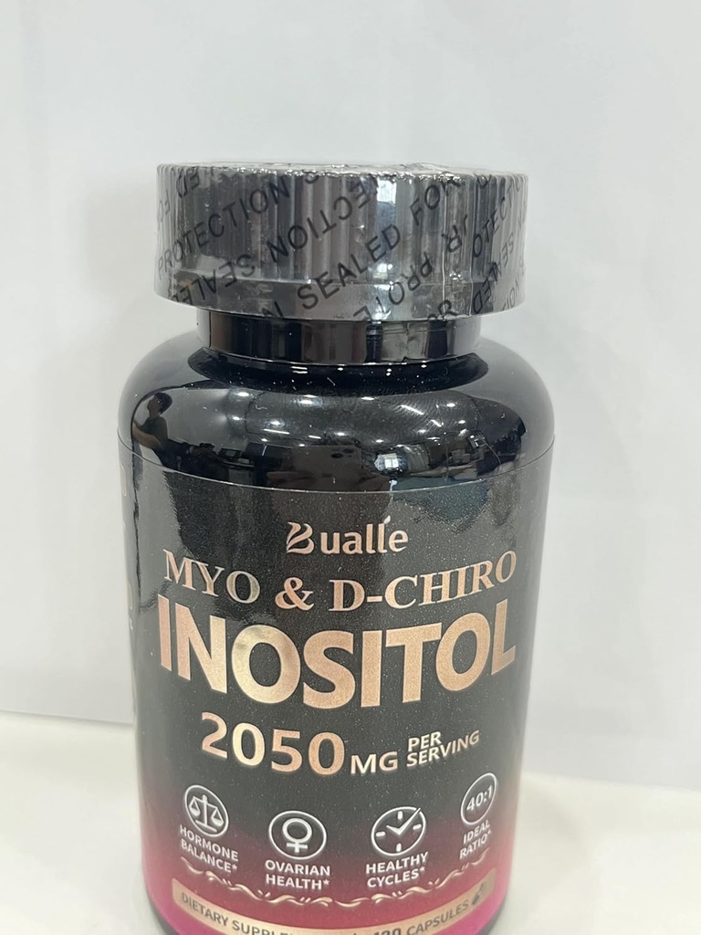 Bualle Myo-Inositol & D-Chiro Inositol Supplement (40:1) voor Hormonenbalans voor vrouwen