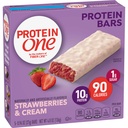 Eiwit One 90 Calorie Proteïne Bars, Aardbeien en Cream, Keto Friendly, 5 Ct, 4.8 oz