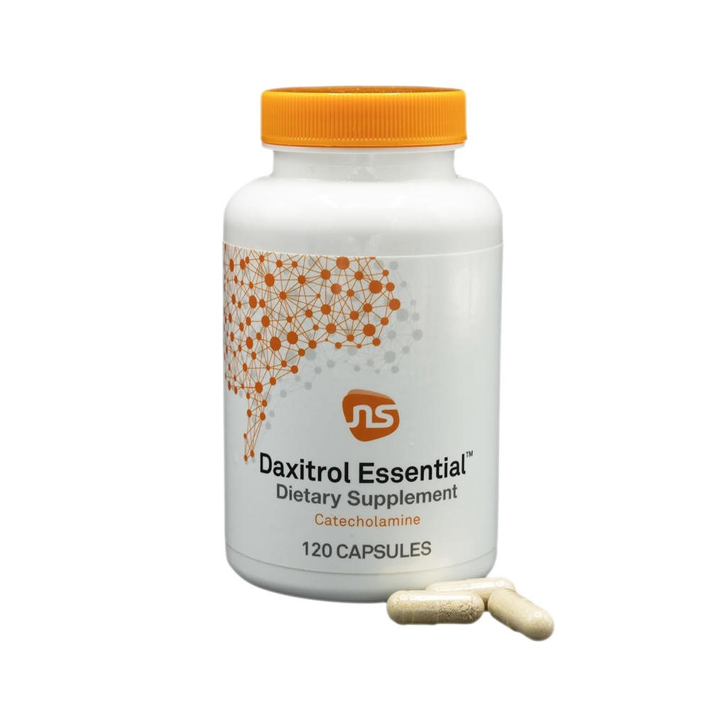 Suppléments diététiques NeuroScience pour les femmes et les hommes avec 5 HTP, Huperzine A, Extrait de thé vert et plus - Daxitrol Essential - Aide à maintenir les sentiments de satiété et gérer les cravaches (120 capsules)