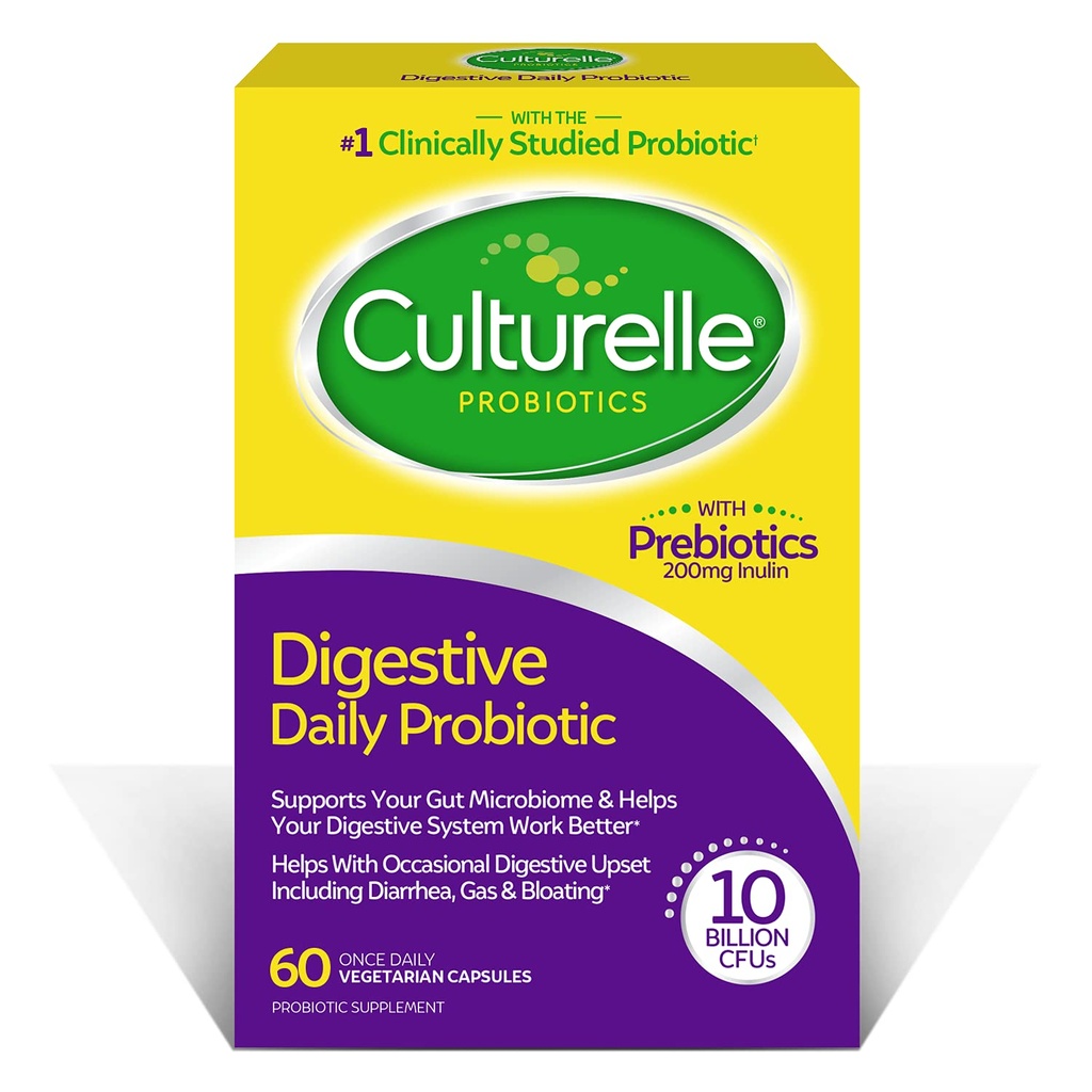 Culturelle Daily Probiotic, Digestief Health Capsules, 60 Tellen
