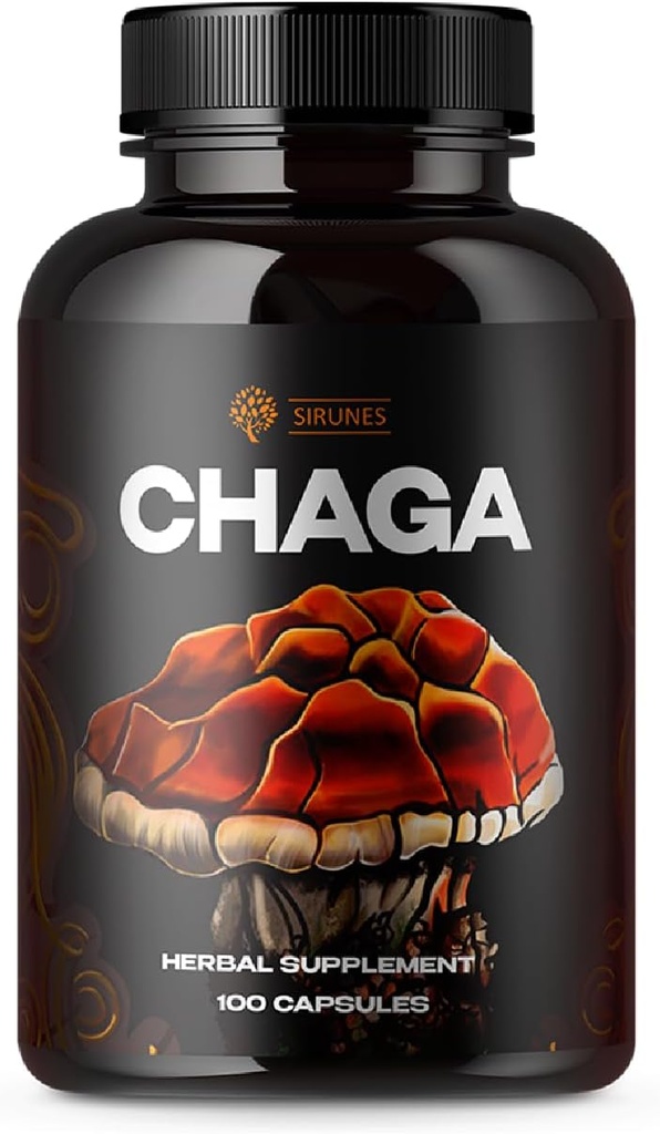 SIRUNES Paddestoel Supplement Chaga onkruid Capsules 100 Tellen 
