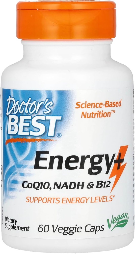 Best Energy + CoQ10, NADH & B12, Immuunsysteem, Energie, Mood, 60 Ct