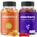 NutraChamps (2-pack) vitamine C Gummies en vlierbessen Gummies Bundle