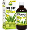 Basic Ayurveda Aloe Amla Mélange de jus de mélange d'Aloe Vera et de fruits d'Amla Première presse Jus de vierges Dose quotidienne végétale et non-OGM