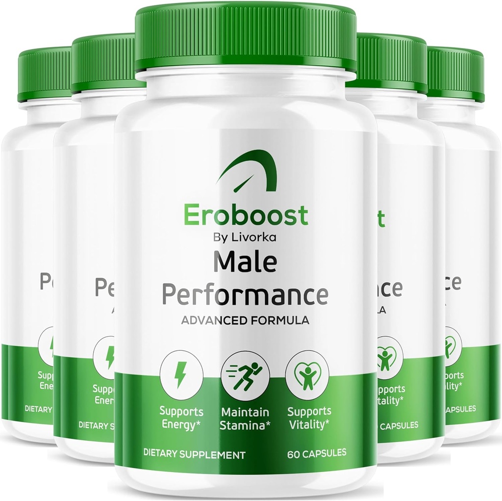 (5 Pack) Eroboost supplement voor mannen - Officiële Ero Boost pillen, EroBoost ondersteuning Capsules, EroBoost Advanced Formula, EroBoost supplement, Ero Boost, 300 capsules gedurende 5 maanden