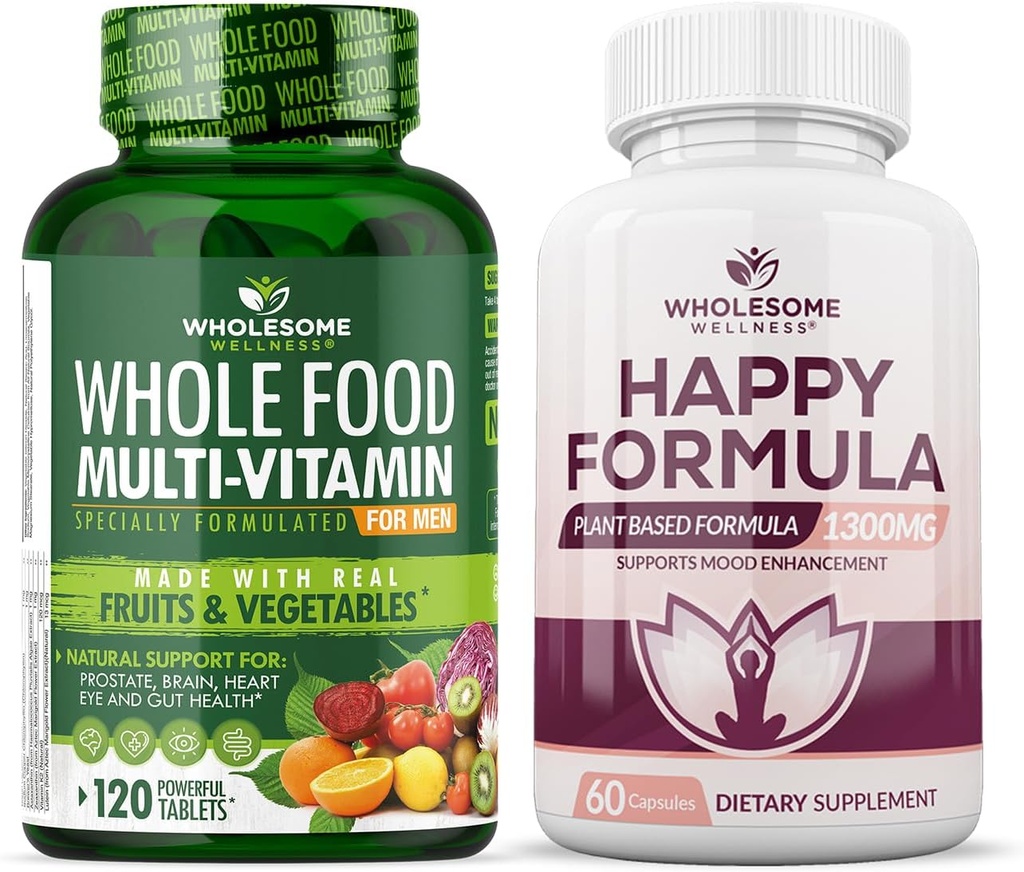 Bien-être sain Multivitamines pour les hommes - Multivitamines naturelles, minéraux, extraits biologiques Bonne formule Supplément de Formule Naturelle