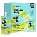 Hethstia Konjac Jelly Groene druivensmaak, 10 zakjes, Drinkbare druivengelei met Collageen Peptiden, 7 Kcal, Suikervrij, Glutenvrij, Keto, Veganist, On-The-Go Chewy Light Snacks