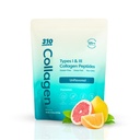 310 Nutrition Poudre hydrolysée de peptides de collagène pour les femmes et les hommes - Supplément de collagène alimenté par l'herbe avec acide hyaluronique, resvératrol, vitamine C, D et E pour la peau, les cheveux et les ongles - 30 VRS non aromatisé