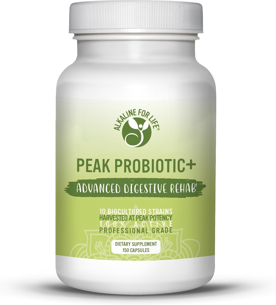 Peak Probiotic+ 7,5 Billion Peak Geoogste Probiotics 10 Actieve Strains voor Gut Health Acidophilus Probiotic voor Digestieve Gezondheid probiotica voor vrouwen, probiotica voor mannen