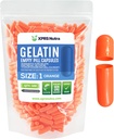 XPRS Nutra Maat 1 Lege Capsules - 500 Telle Lege Gelatine Capsules - Pill DIY Capsule Vulling - Pure Bovine Pill Gel Caps for Do-It-Yourself Supplements (Orange)