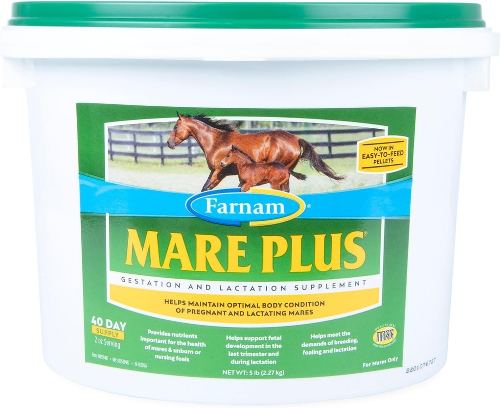 Farnam Mare Plus Supplément gestation & allaitement 5 livres, 40 jours d'approvisionnement