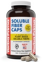 Yerba Prima Oplosbare Fiber Formula Capsules, 180 Tel - Premium Dietary Fiber Supplement, Natuurlijke, Geconcentreerde Oplosbare Vezel, Glutenvrij, Niet-GMO, Made in USA