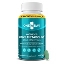 One A Day Women's Active Metabolisme Daily Essential, Multivitamine for Women, Metabolisme Support, Vitamines for Women with All 8 B-Vitamins, Vitamine D, Magnesium & Meer,120 Tellen