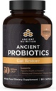 Oude Voeding Probiotica, Gut herstellen 90ct met Ginger en Fenegriek, Ondersteunt spijsverteringsfuncties, Vermindert diarree, Constipatie, Gas en Bloating, Superfoods Blend, 50 miljard CFU*/Serven