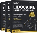 Sumifun 4% Lidocaïne pijn verlichting Patches - 54 Tel Patches voor rug, schouder, spier, gewrichten, knie pijn verlichting - Lagere rug pijn verlichting producten - pijn Patches Maximale sterkte Lidocaïne