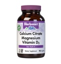 Bluebonnet Nutrition Calcium Citrate Magnésium Plus Vitamine D3 Caplets, Bone Health & Muscle Relaxation, Non OGM, Gluten, Sans soja et sans lait, Casher, Blanc, 90 Compte