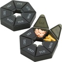 Weekly Pillen Organisator - (Pack of 2) 7-dagen Pillen Container - Artritis Vriendelijk draagbare en compacte reis geval Dagelijkse Compartiment Medicine Pillen Doos voor Supplementen, Medicijnen, Vitaminen en Visolie
