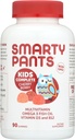 SmartyPants Enfants Multivitamine Gommies: Oméga 3 Huile de poisson (EPA/DHA), Vitamine D3, C, Vitamine B12, B6, Vitamine A, K & Zinc pour le soutien immunitaire, Raisin, cerise et arômes de baies, 90 Compte (22 jours)