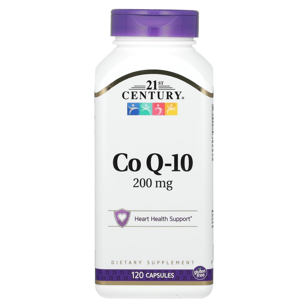 21e eeuw Co Q10 200 mg Capsules, 120 Tel (27435)