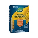 Nature's Way Fortify Optima Probiotic for Men and Women, 50 Miljard Live Cultures, 6 Strains, Supports Digestief en Immune Health*, 30 Capsules (Verpakking mei Vary)