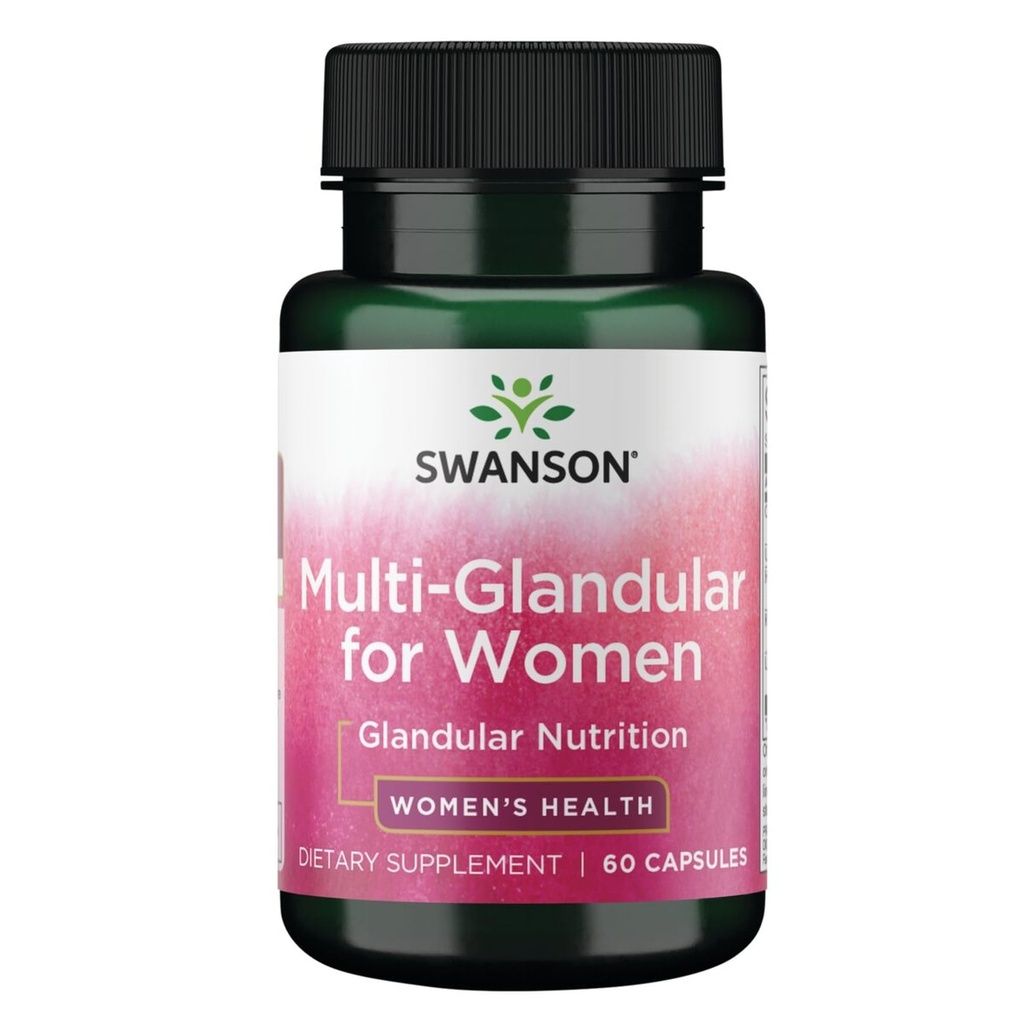 Swanson Multi-GLANDULAR voor vrouwen 60 Cap