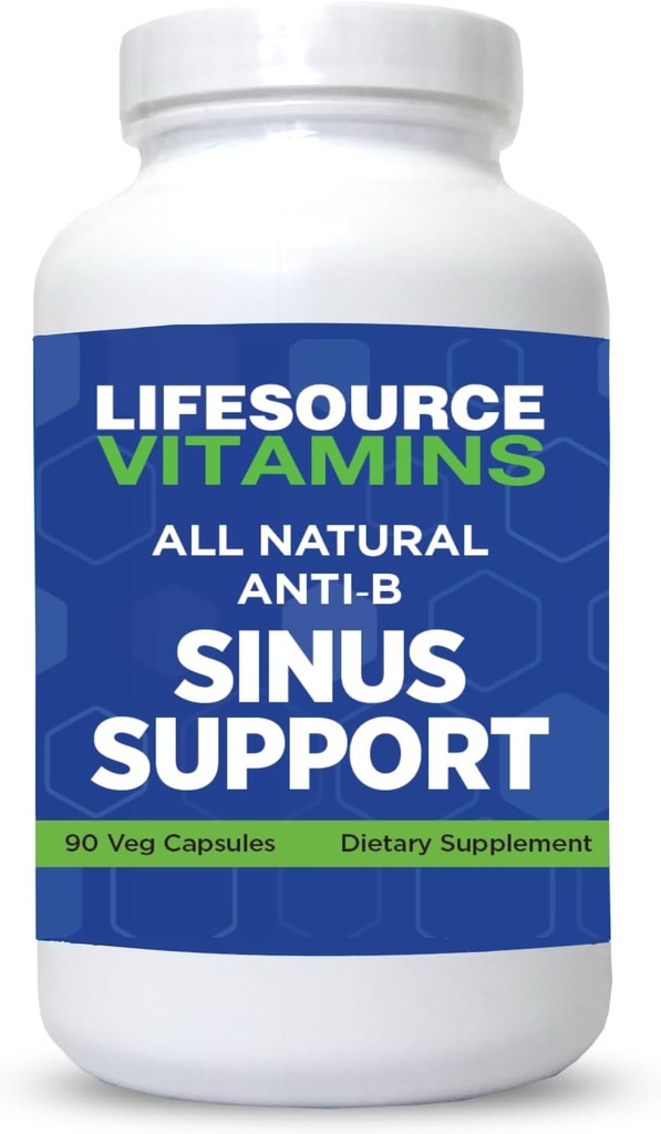 LifeSource Vitaminen Alle Natuurlijke Anti-B Sinus Ondersteuning 